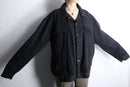 black color loose silhouette denim jacket