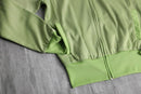90-00's "adidas" light green tight track jacket