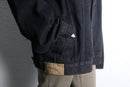 black color loose silhouette denim jacket