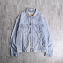 "Levi's" damage neck light blue denim jacket