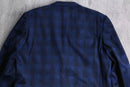 poly rayon velour check tailored jacket