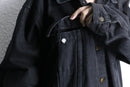black color loose silhouette denim jacket
