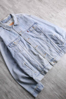 "Levi's" damage neck light blue denim jacket