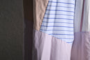 "Re:make" stripe shirt patchwork pajama pants