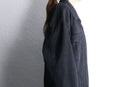 black color loose silhouette denim jacket