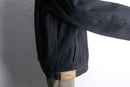 black color loose silhouette denim jacket