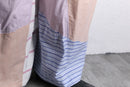 "Re:make" stripe shirt patchwork pajama pants