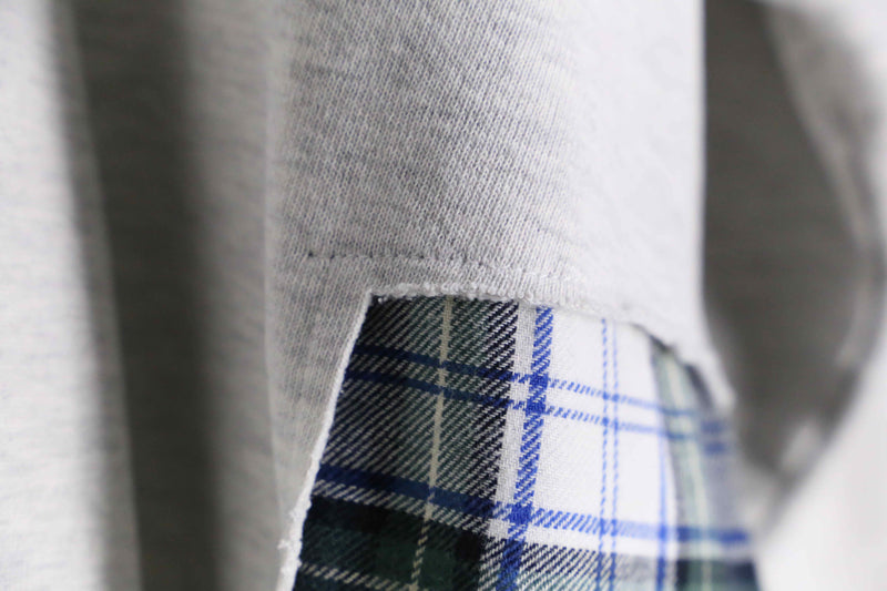 "Re:make" patchwork docking design sweat