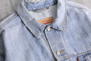 "Levi's" damage neck light blue denim jacket
