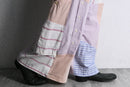 "Re:make" stripe shirt patchwork pajama pants