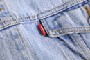 "Levi's" damage neck light blue denim jacket