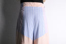 "Re:make" stripe shirt patchwork pajama pants