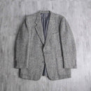 “Christian Dior” herringbone tweed 2B tailored jacket