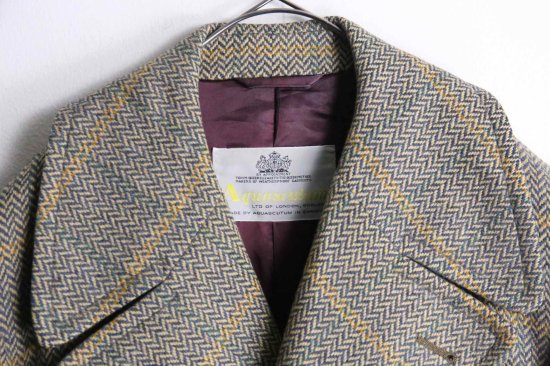 Aquascutum tweed long coat