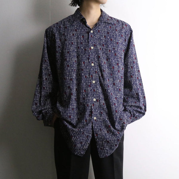 string pattern cotton shirt